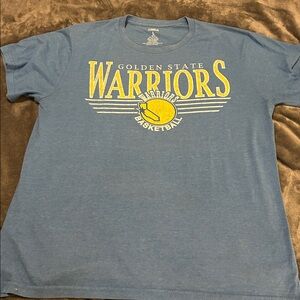 NBA Golden State Warriors Blue Tee with Yellow Logo